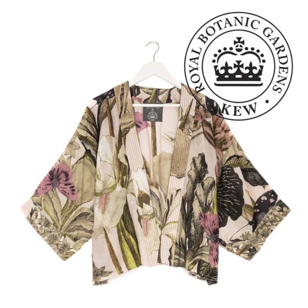 One Hundred Stars/Kew RBG Iris Blush Kimono